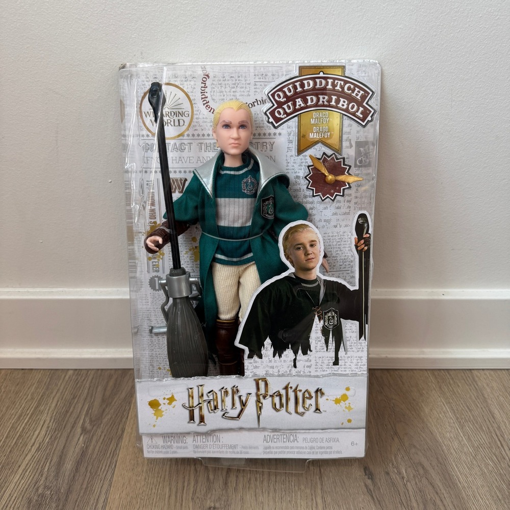 Mattel Harry Potter Draco Malfoy Quidditch Quadriol Fashion Doll 12" NIB Wear